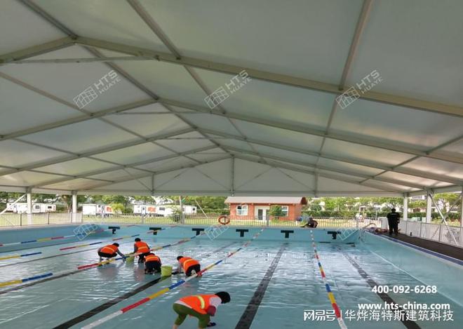 游泳馆体育篷房给游泳池量身定做一个温暖合适的“衣服”(图2)